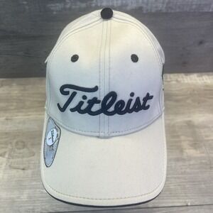 Titleist Golf Hat Magnetic Ball Marker Adjustable White Strapback